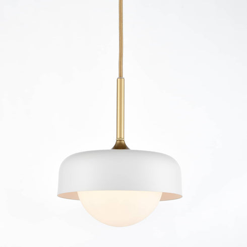 Venezia Industrial Modern Barn Pendant Light Glass Shade 1-Light